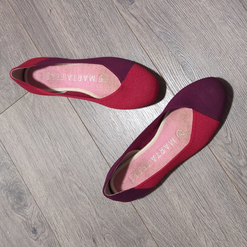 Rothy's Marta Ferri wool blend square toe flats